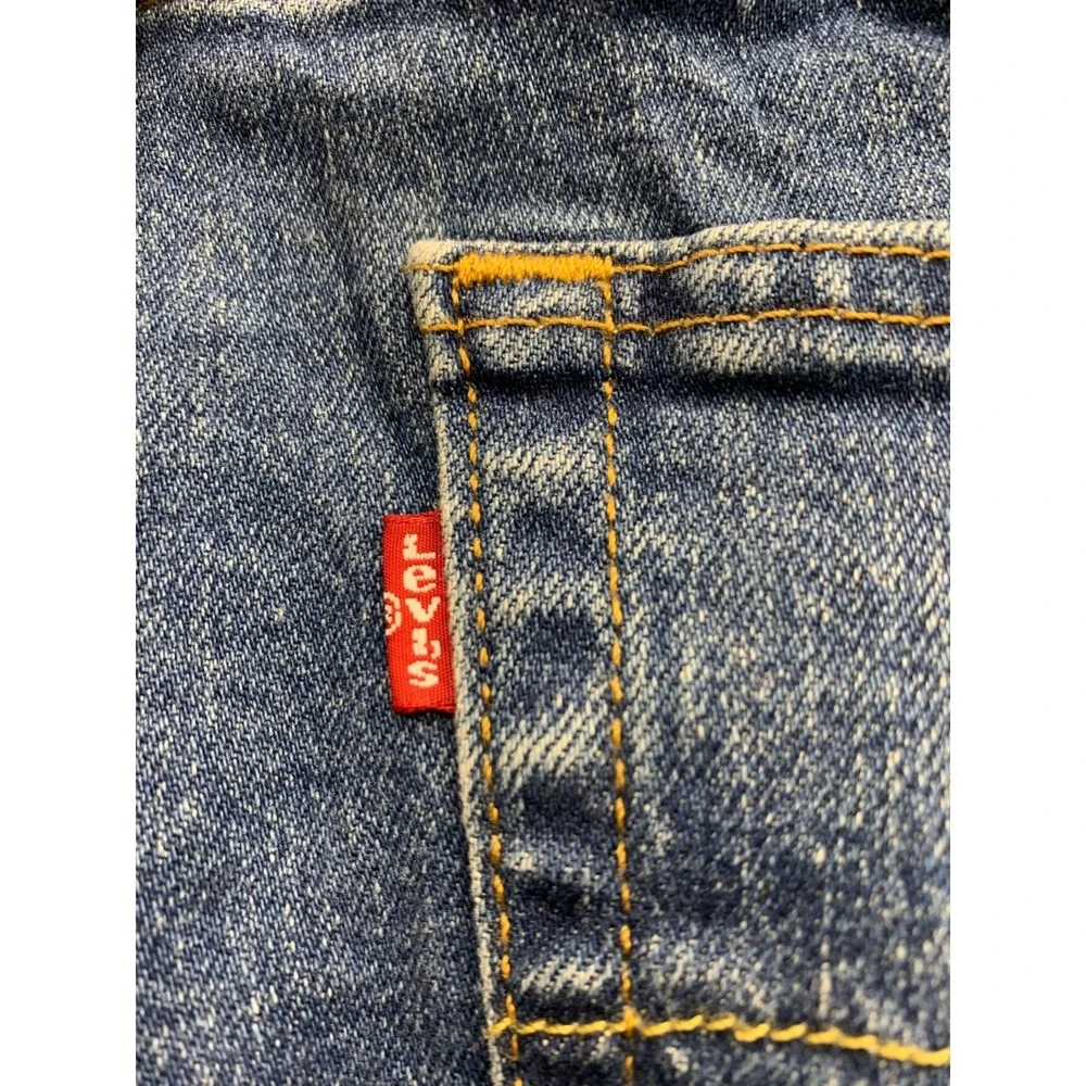 Levi's 511 Slim Fit Jeans Mens 34x29 Blue Denim Cotton Pockets Mid Rise Straight